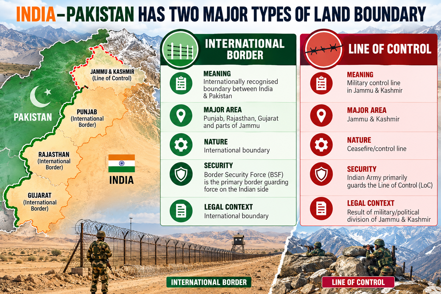 India–Pakistan Border Types Infographic.png