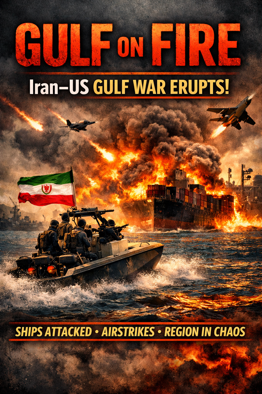 Gulf on Fire: Iran–US War Escalates into Its Most Dangerous Phase