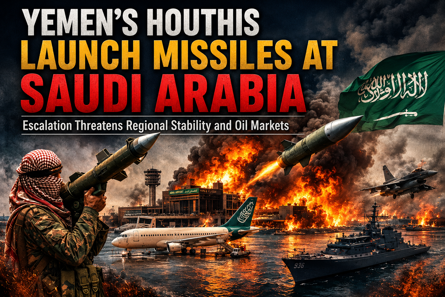 Yemen’s Houthis Launch Missiles at Saudi Arabia