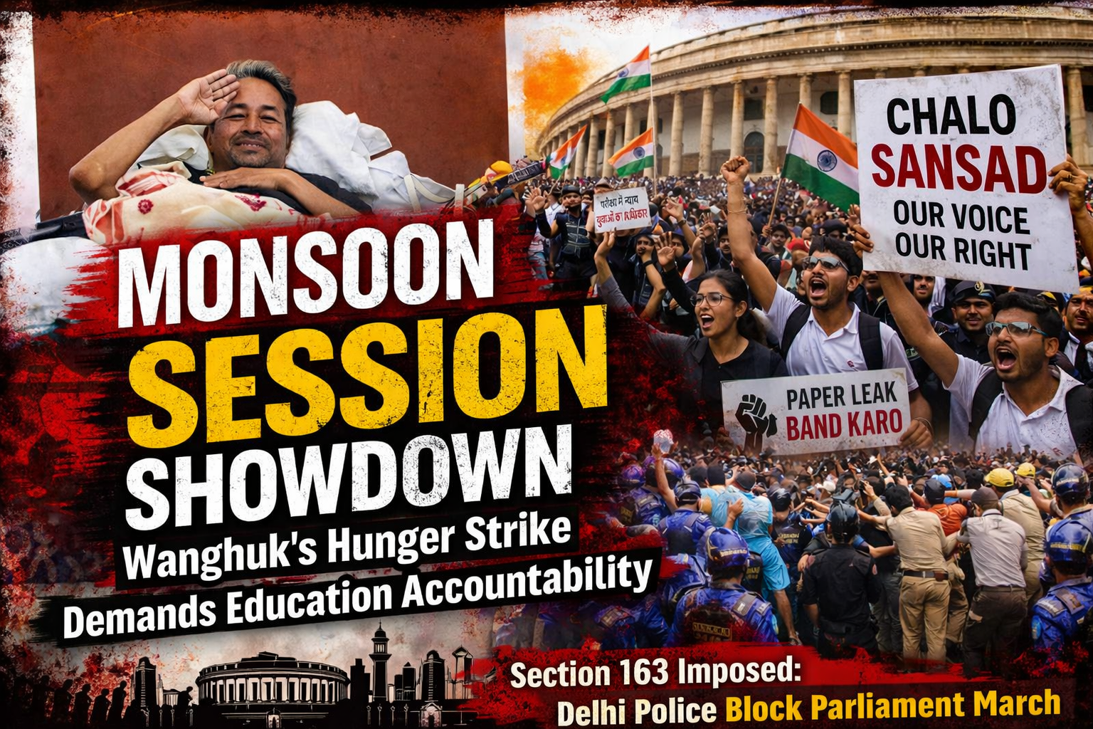 Monsoon Session Showdown: Wangchuk’s Hunger Strike Demands Education Accountability