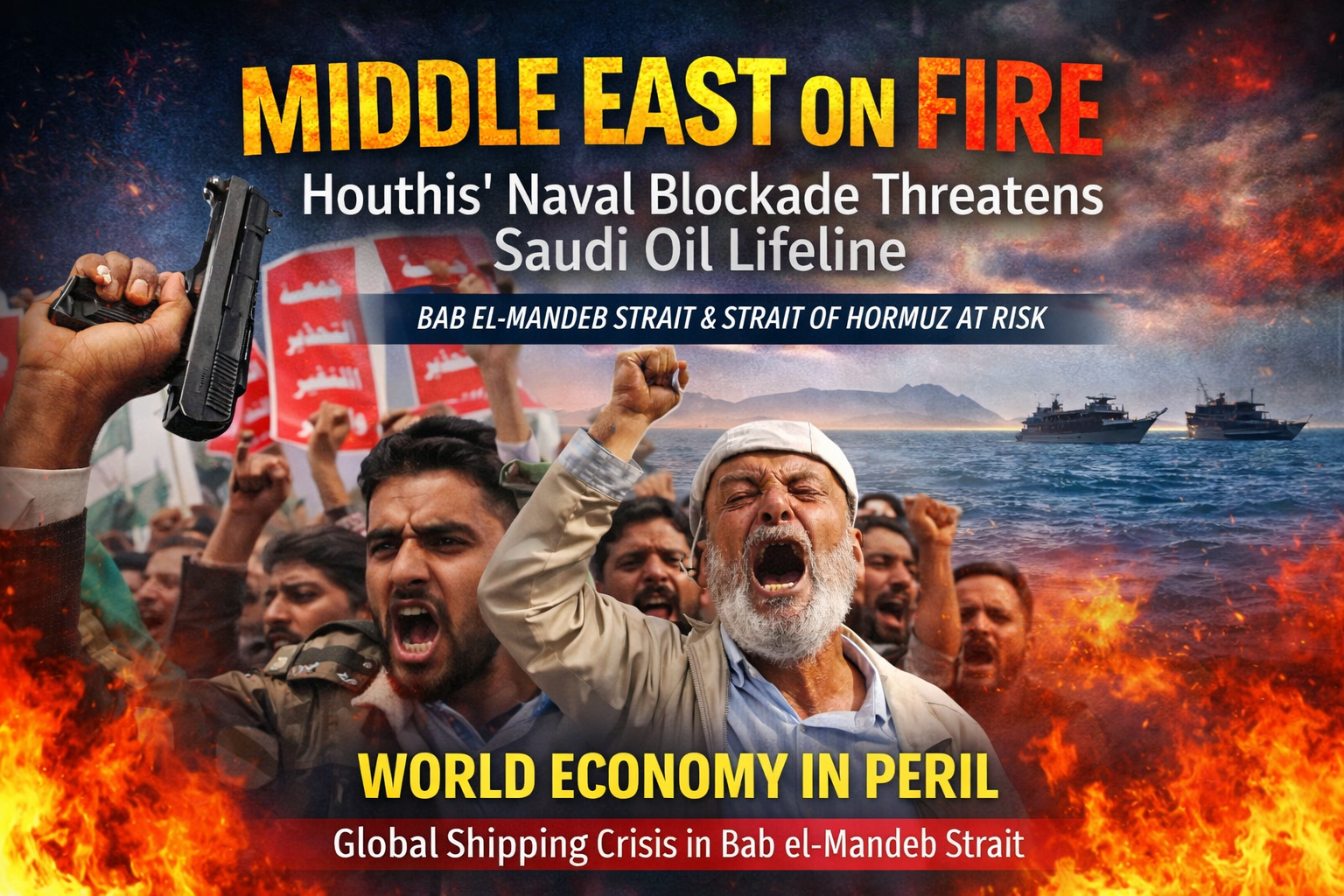 Middle East on Fire: Houthis’ Naval Blockade Threatens Saudi Oil Lifeline