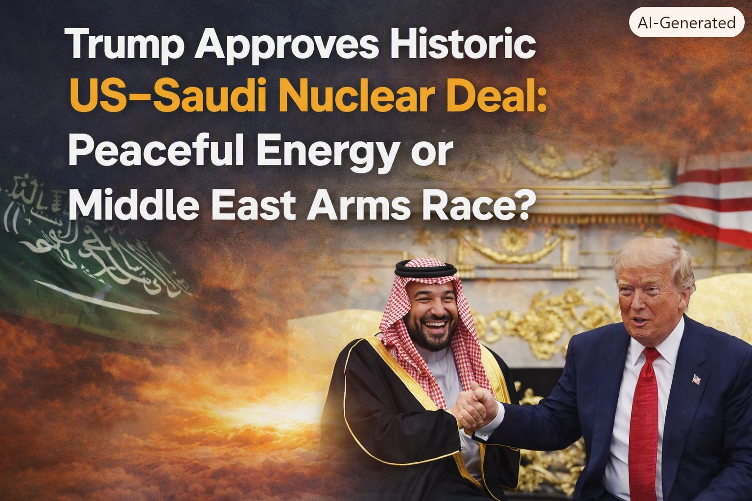 Trump Approves Historic US–Saudi Nuclear Deal: Peaceful Energy or Middle East Arms Race?