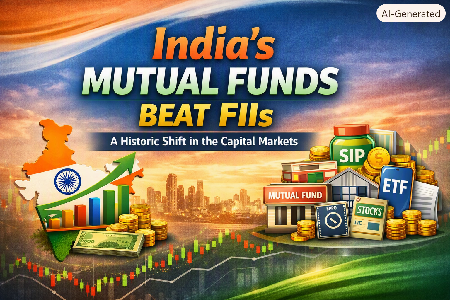 India’s Mutual Funds Overtake FIIs in a Historic First