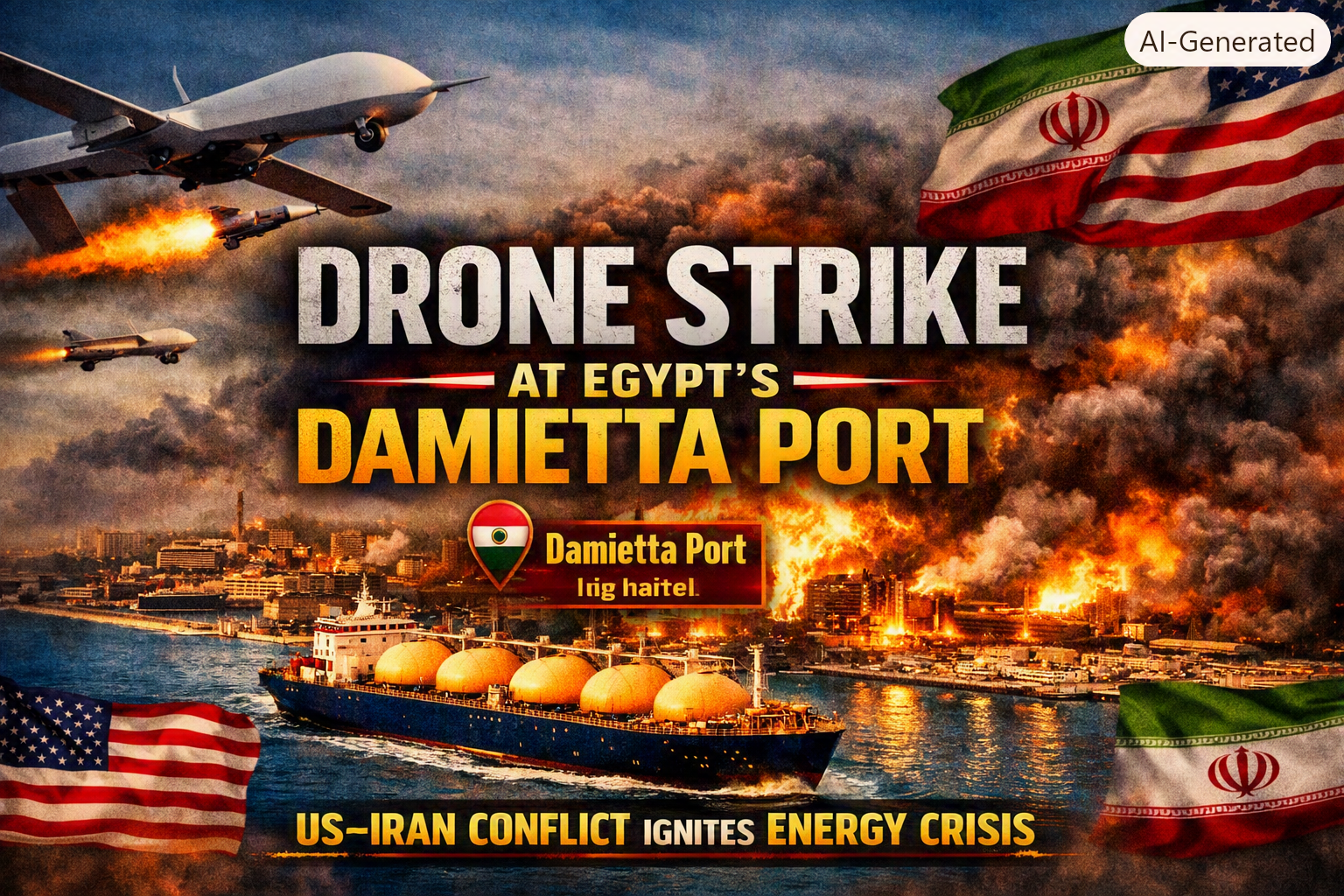 Drone Strike at Egypt’s Damietta Port: A New Flashpoint in the US-Iran Conflict