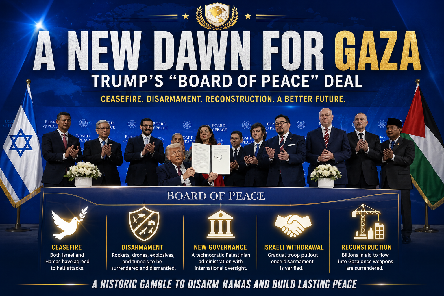 Trump’s “Board of Peace” Deal: A Historic Gamble to Disarm Hamas