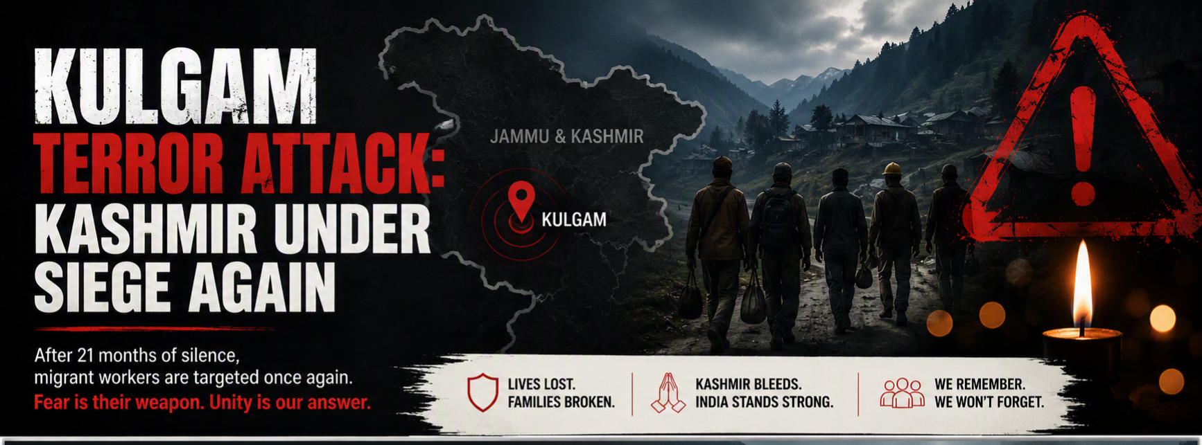 Kulgam Terror Attack: Kashmir Under Siege Again as Migrant Workers Shot Dead After 21 Months of Silence