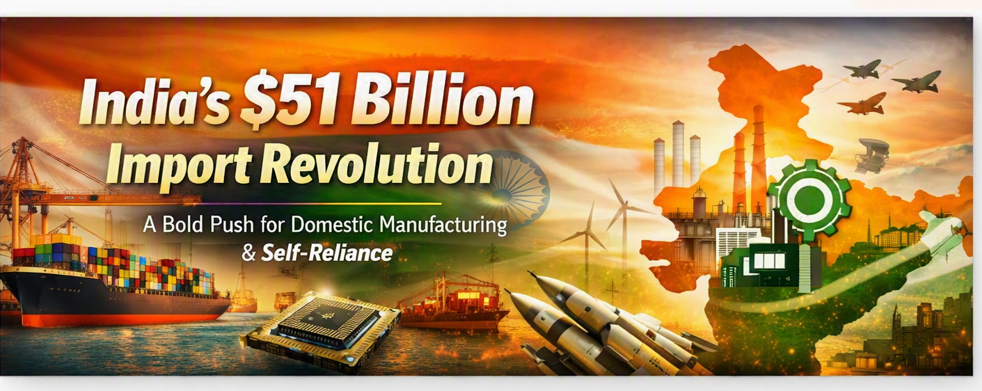 India’s $51 Billion Import Revolution: Critical Goods Targeted in Bold Domestic Manufacturing Push for Self Reliance