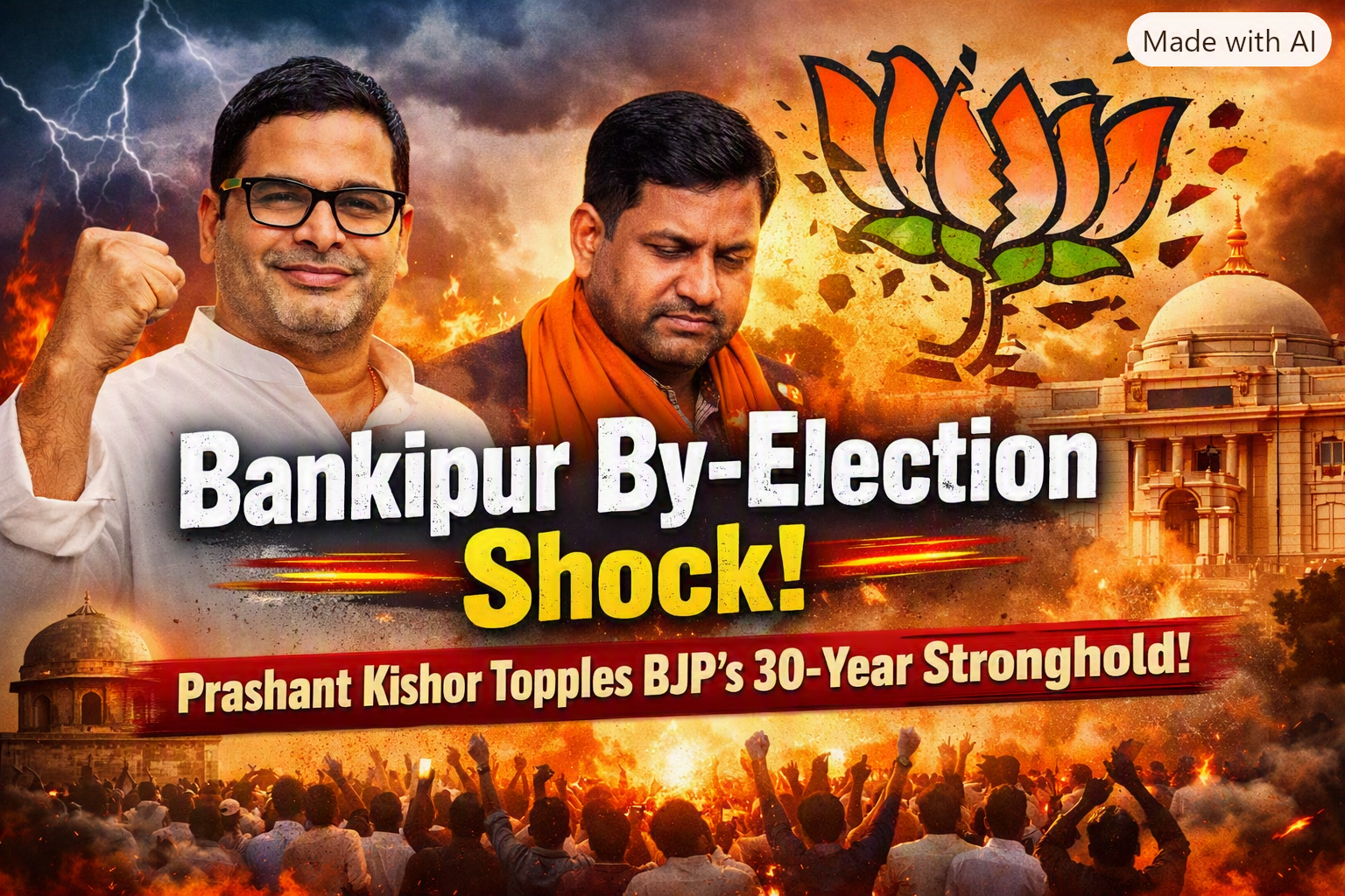 Bankipur By Election Shock: Prashant Kishor Triggers Bihar’s Political Earthquake, Toppling BJP’s 30 Year Stronghold