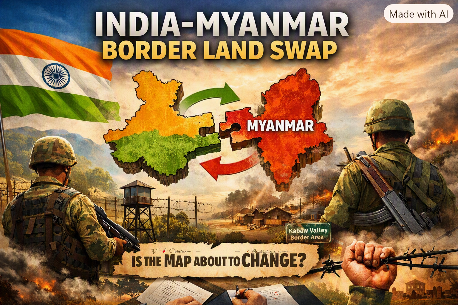 India–Myanmar Land Swap Border Shake Up: Is Northeast India’s Map About to Change?