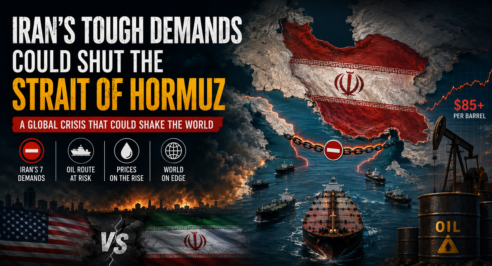 🔥 Iran Issues Tough Demands to Reopen Strait of Hormuz: A Global Crisis That Could Shake the World