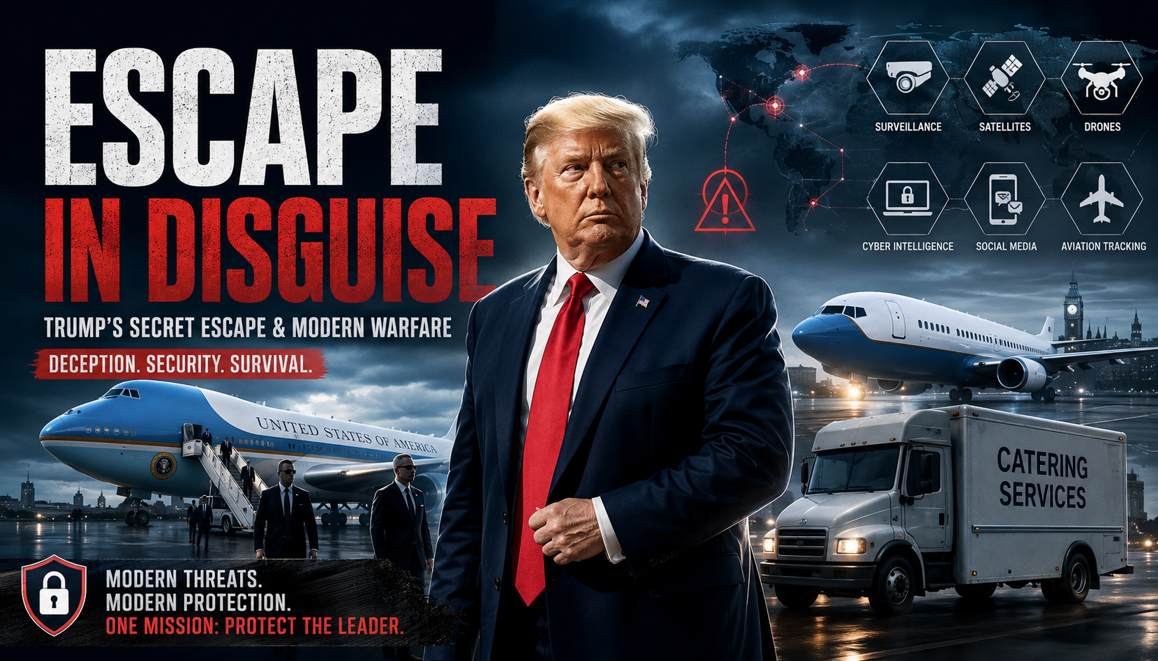 šØ Escape in Disguise: Trumpās Secret Catering Truck Escape & Air Force One Decoy Amid Iranās Assassination Plot in Turkey