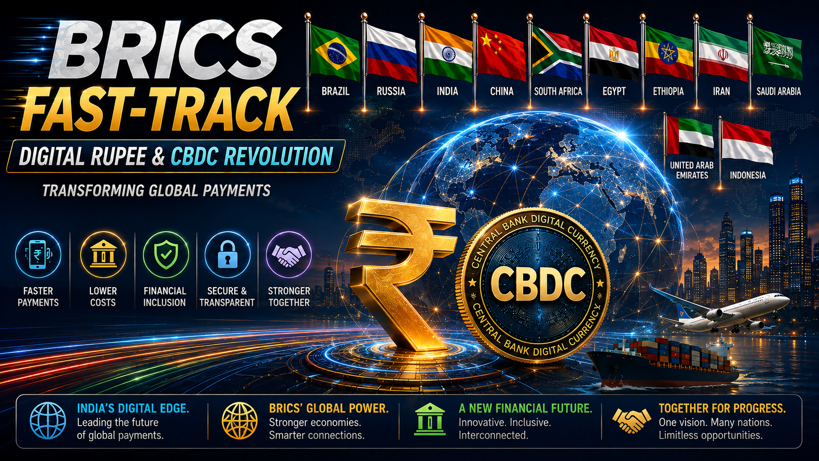 🌍 BRICS Fast Track: RBI’s Digital Rupee & CBDC Revolution Set to Redefine Global Payments