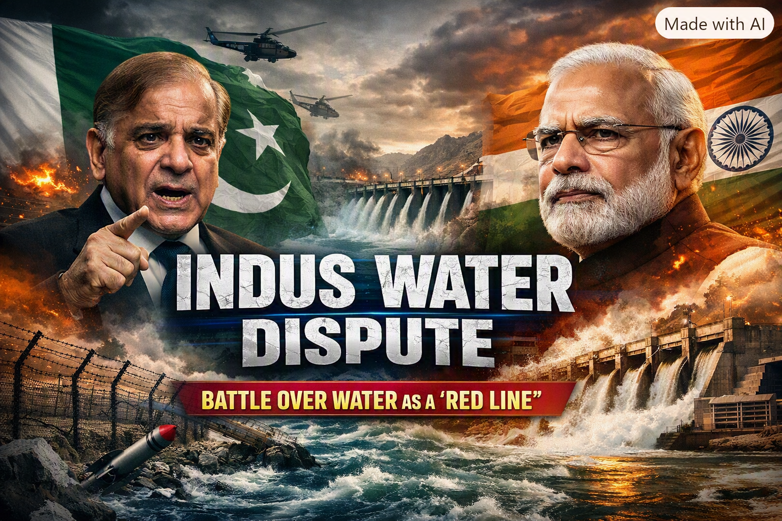 “Independence Eve Water Wars: Pakistan PM Shehbaz Sharif Warns India with Direct Response over Indus Waters Treaty”