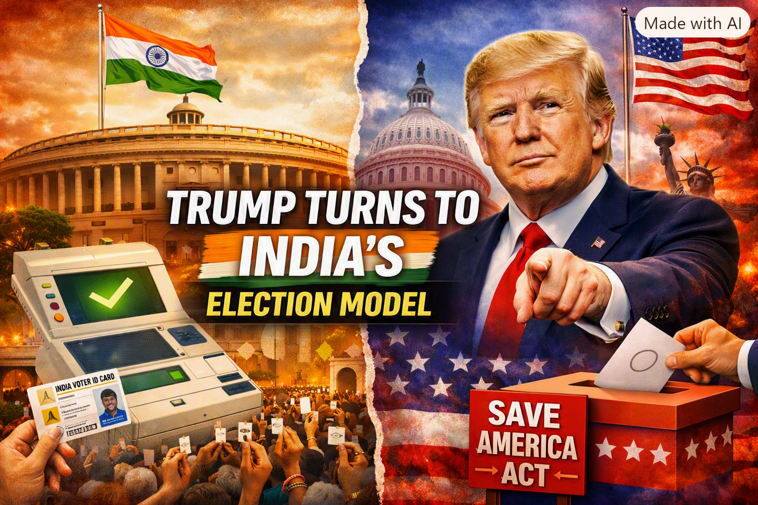 Trump Turns to India’s Election Model: The Hidden Agenda Behind the “Save America Act”
