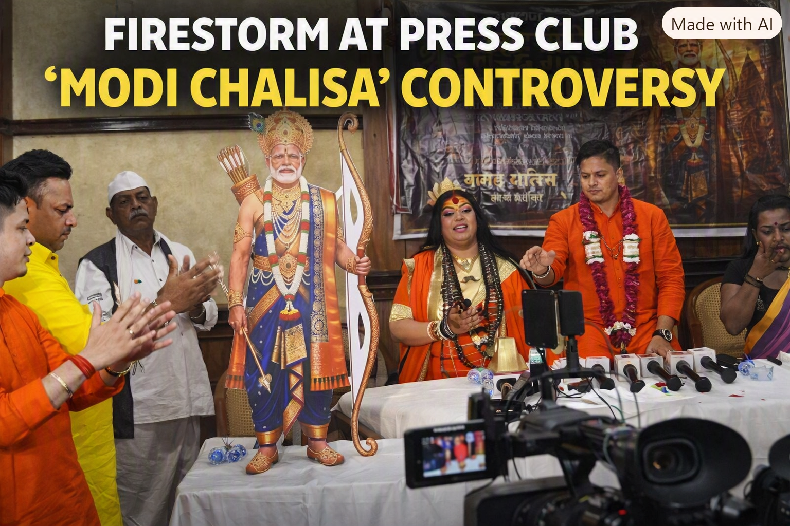 🔥 “Modi Chalisa” Storm: Press Club Forced to Step In