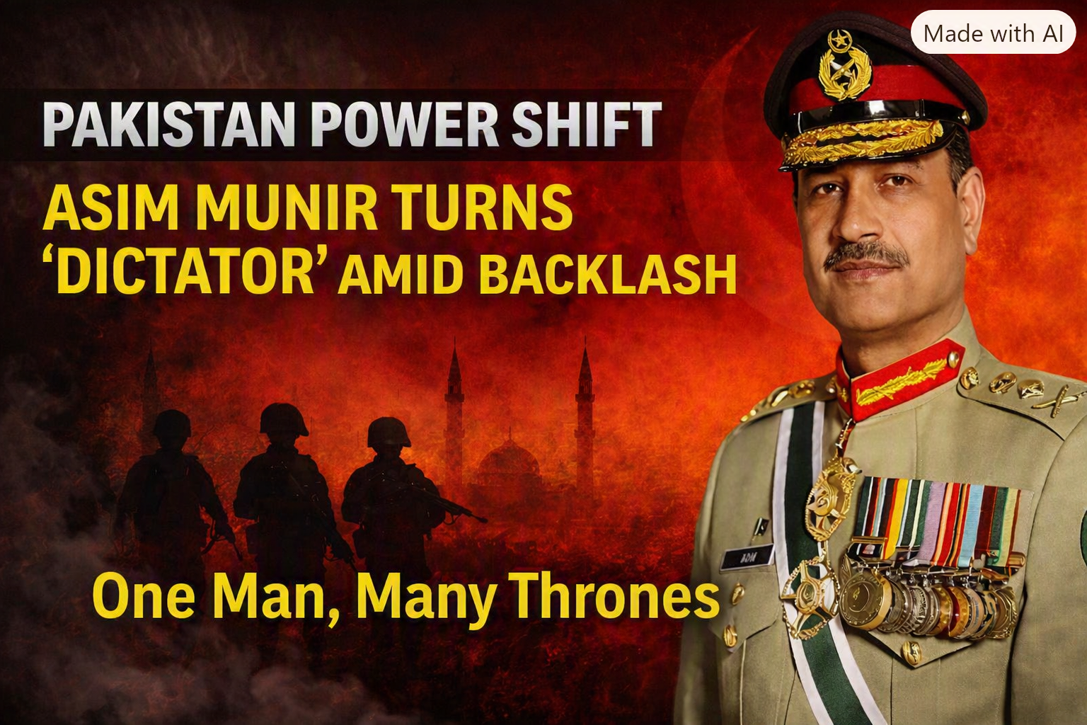 Asim Munir’s Power Shift: Pakistan’s Army Chief Turns ‘Dictator’ of the Armed Forces Amid Brewing Backlash