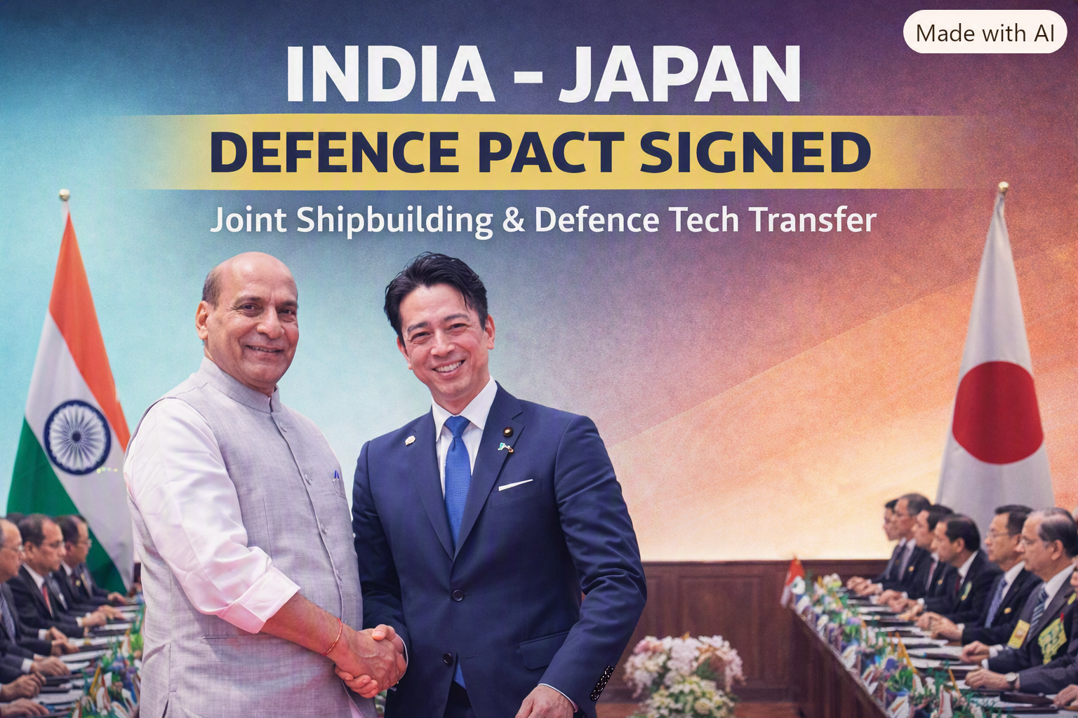 🚨 India–Japan Sign Historic Maritime Security Pact: From Buyers to Builders in Naval Defense