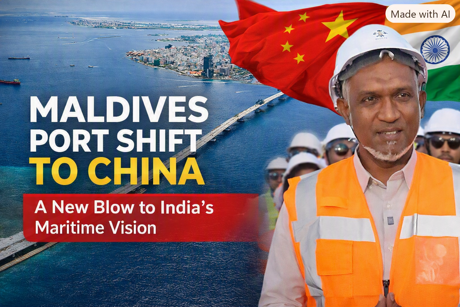 🚨 Maldives Hands Over Strategic Port Project to China: A Blow to India’s Maritime Vision