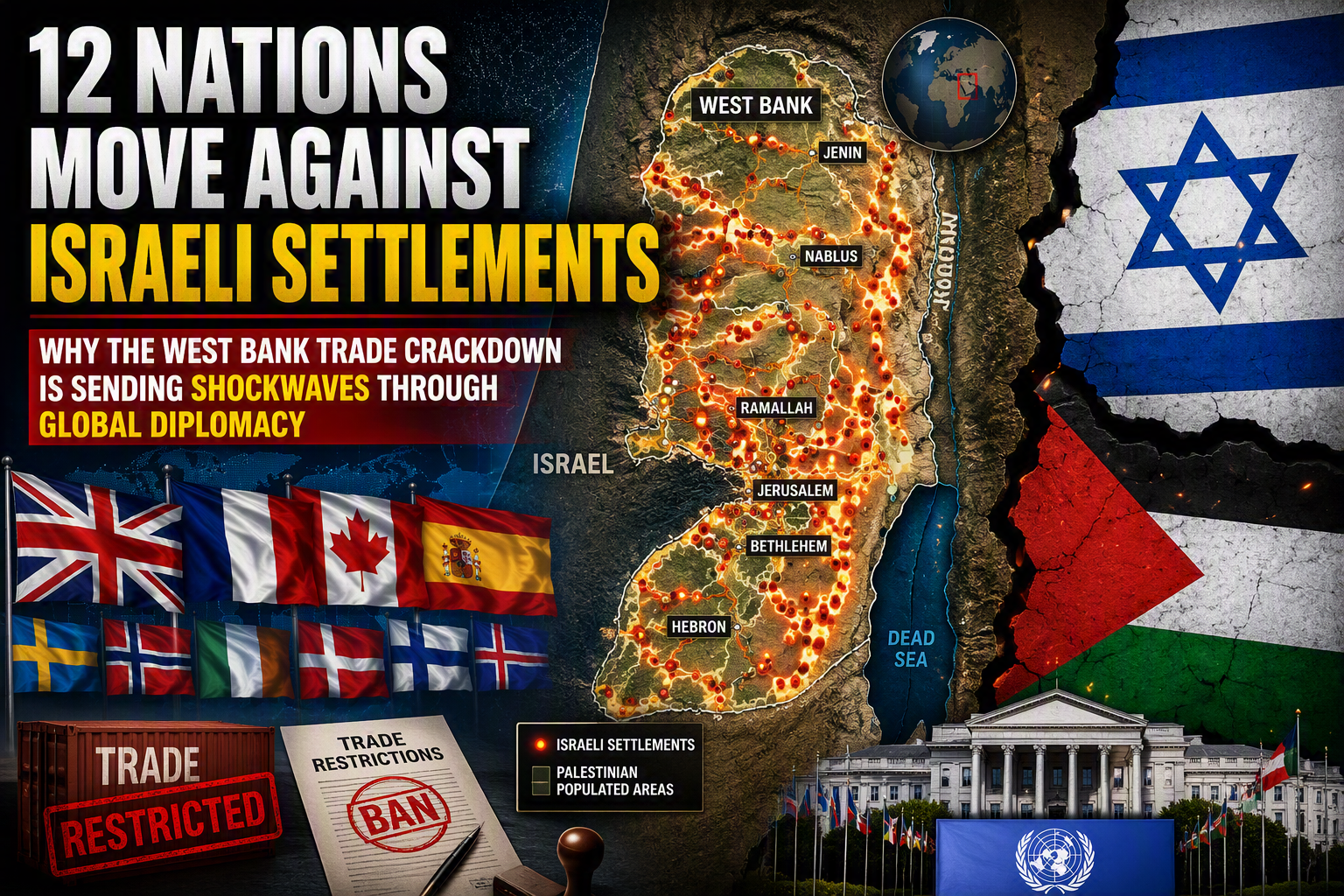 Why 12 Nations Are Banning Trade With Israeli Settlements: The Biggest Diplomatic Warning to Israel Yet?