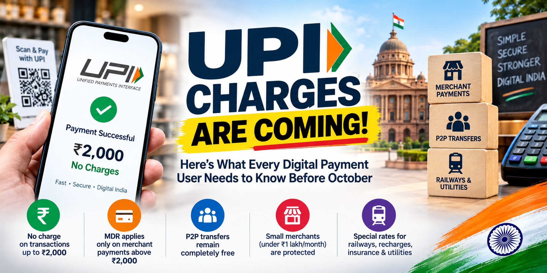 UPI Charges Are Coming! Here’s What Every Digital Payment User Needs to Know Before October