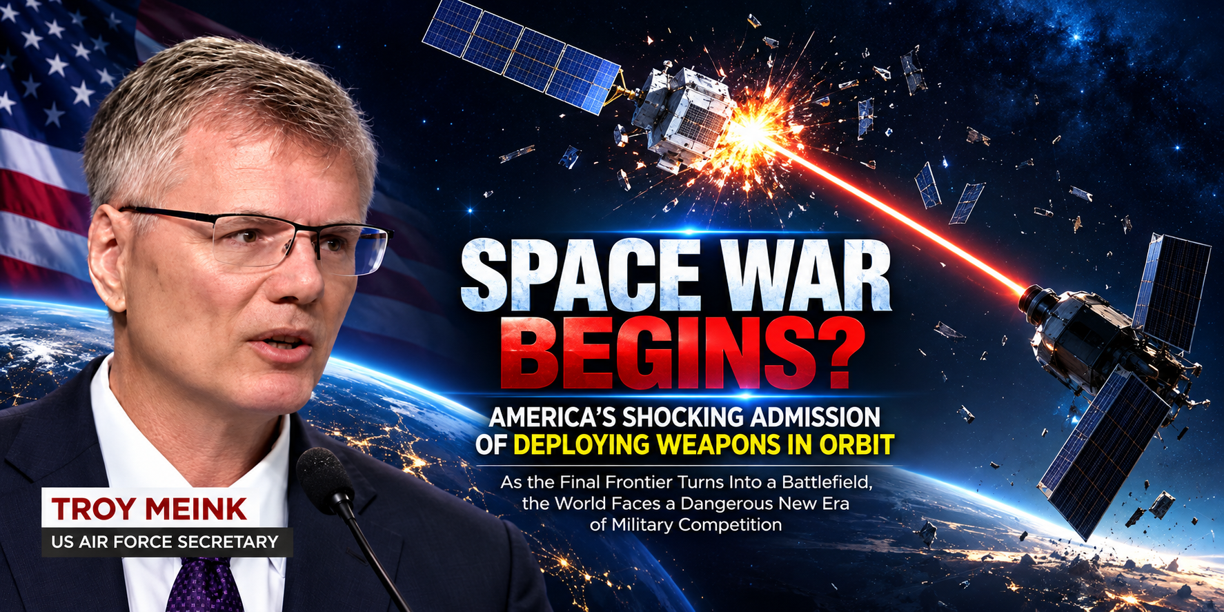 Space War Begins? America’s Shocking Admission of Deploying Weapons in Orbit Sparks Global Alarm