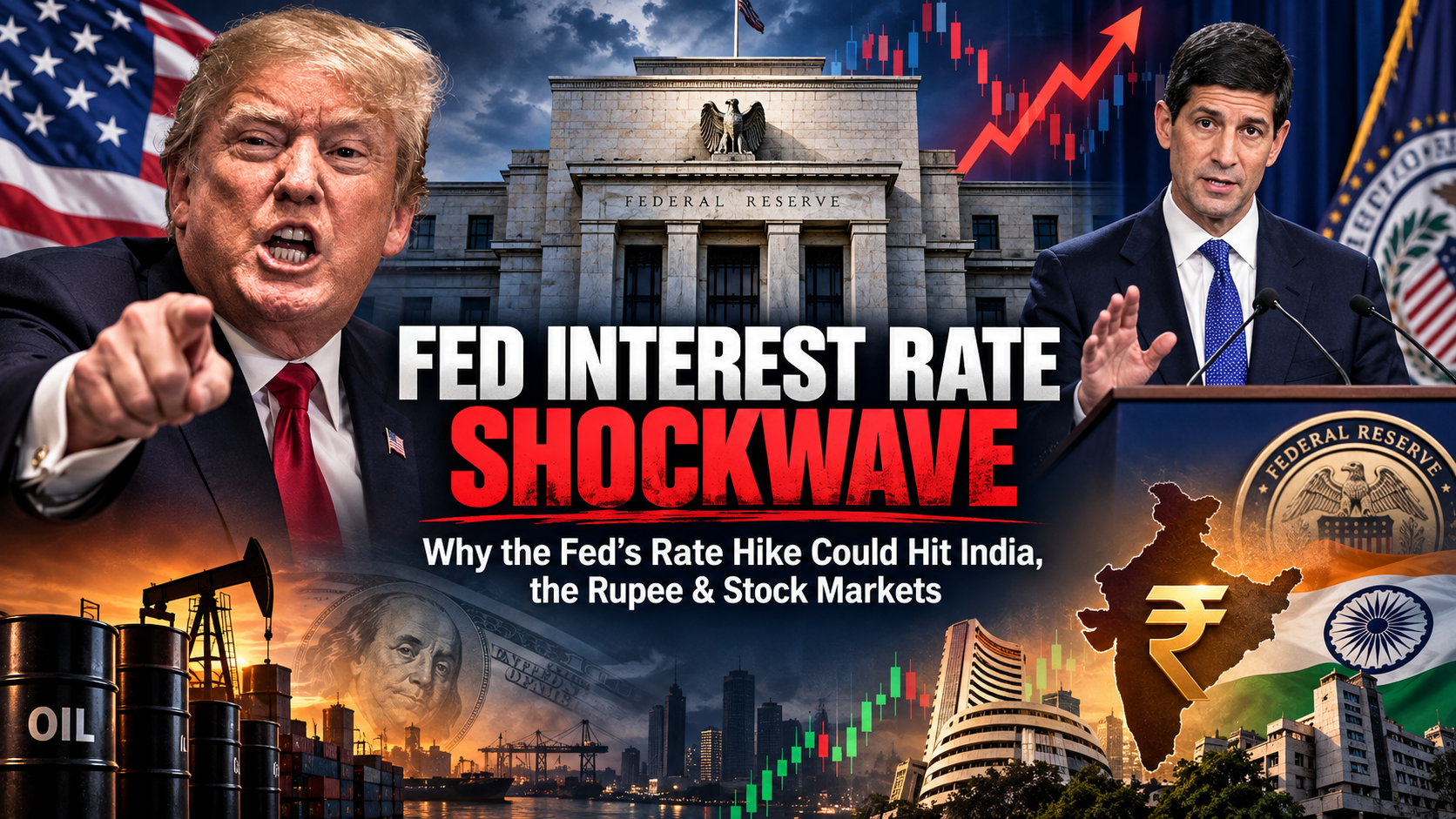 US Fed Raises Interest Rates After 3 Years: Why the Fed Shockwave Could Hit India’s Economy, Rupee and Stock Markets