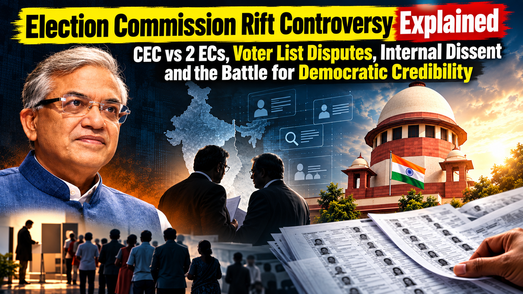 Election Commission Under Fire: CEC vs 2 ECs Rift, Voter List Controversy & Explosive Dissent Claims Shake Democratic Trust