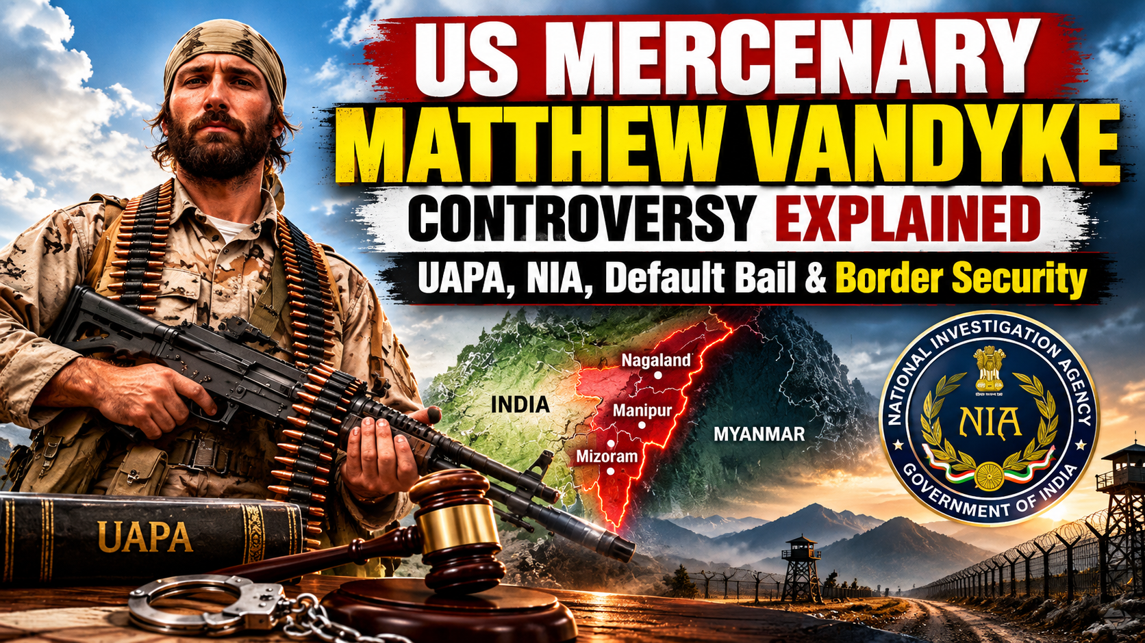 US Mercenary Matthew VanDyke Controversy Explained: Terror Conspiracy Allegations, NIA Arrest, Shocking Bail & Exit from India Spark National Security Debate