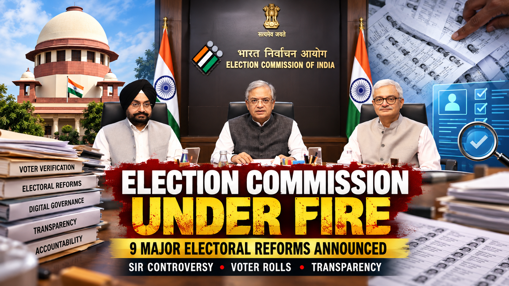 Election Commission Under Fire: 9 Big Electoral Reforms and Major Process Changes Announced Amid SIR Controversy
