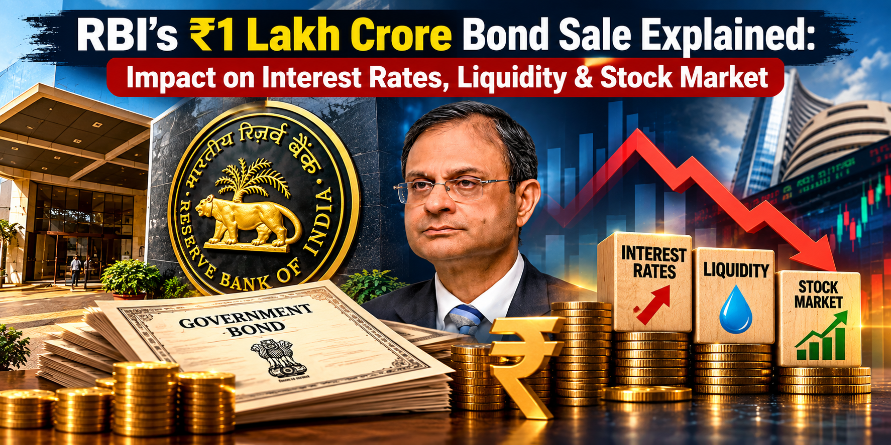 RBI’s ₹1 Lakh Crore Shock Move: Why India’s Central Bank Is Selling Bonds at a Record Pace