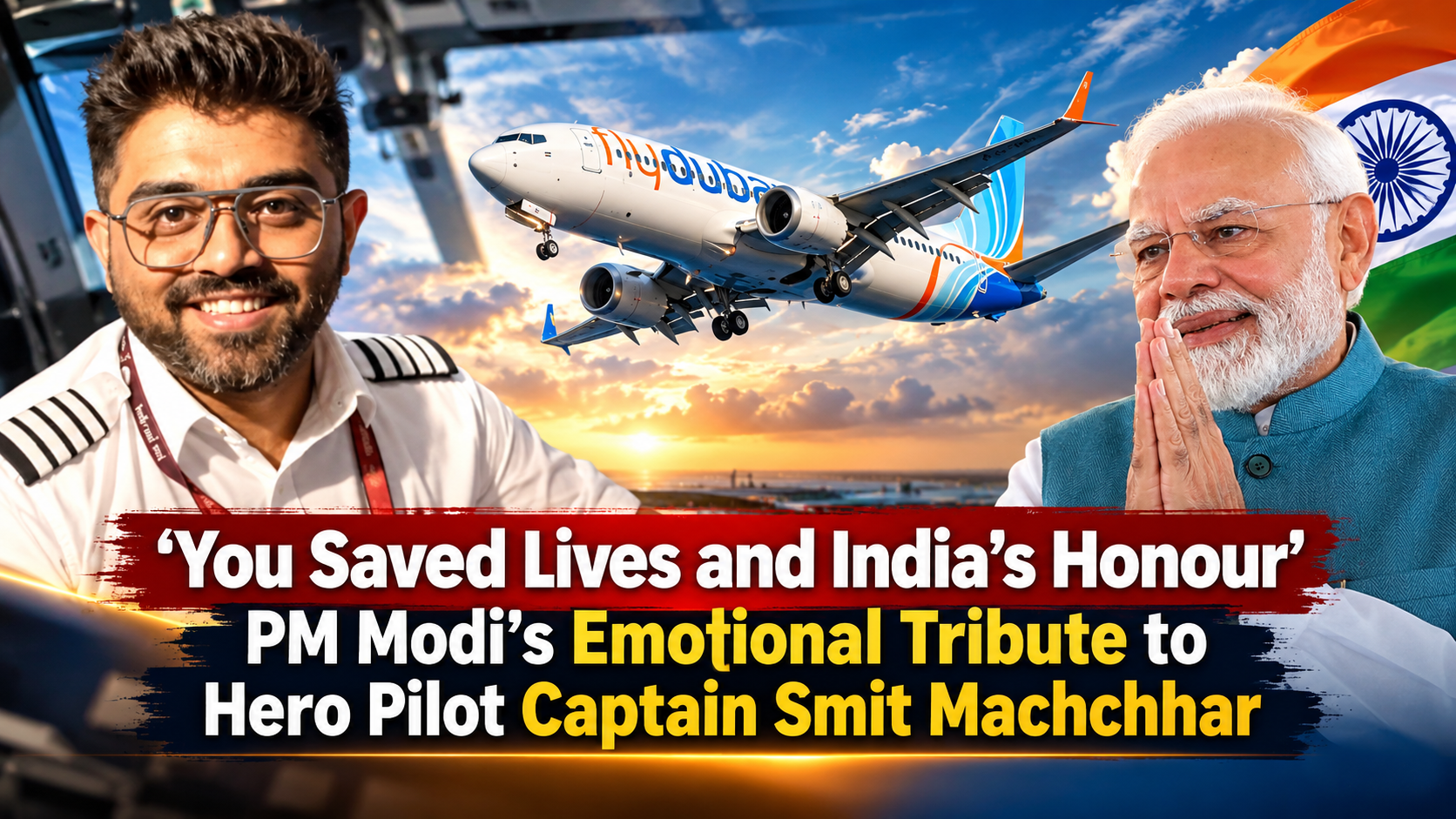 ‘You Saved Lives and India’s Honour’: PM Modi’s Emotional Tribute to Hero Pilot Captain Smit Machchhar