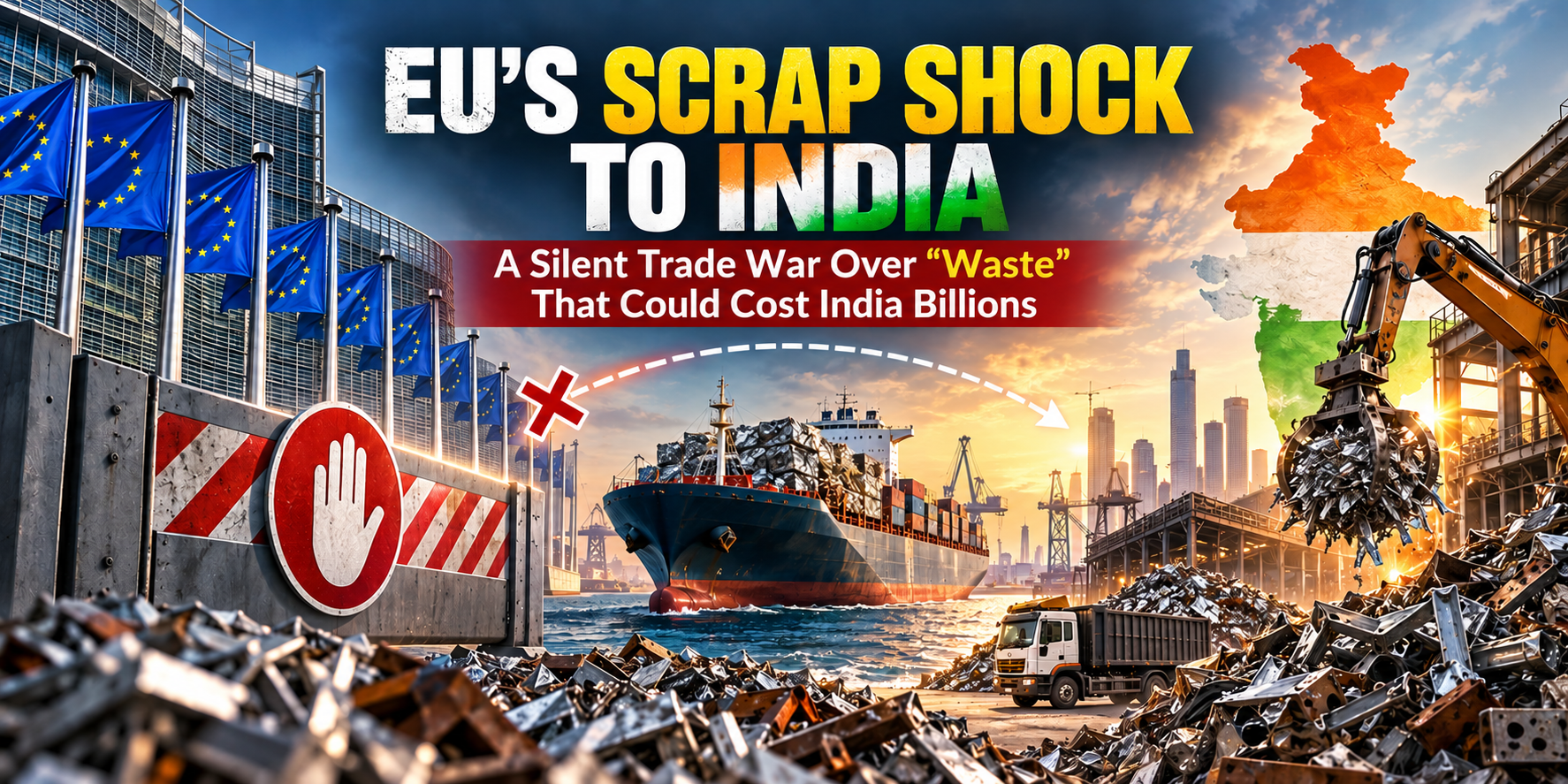 🔥 EU’s Scrap Shock to India: How Europe’s Metal Scrap Export Ban Could Raise Manufacturing Costs, Hurt MSMEs, and Disrupt Supply Chains