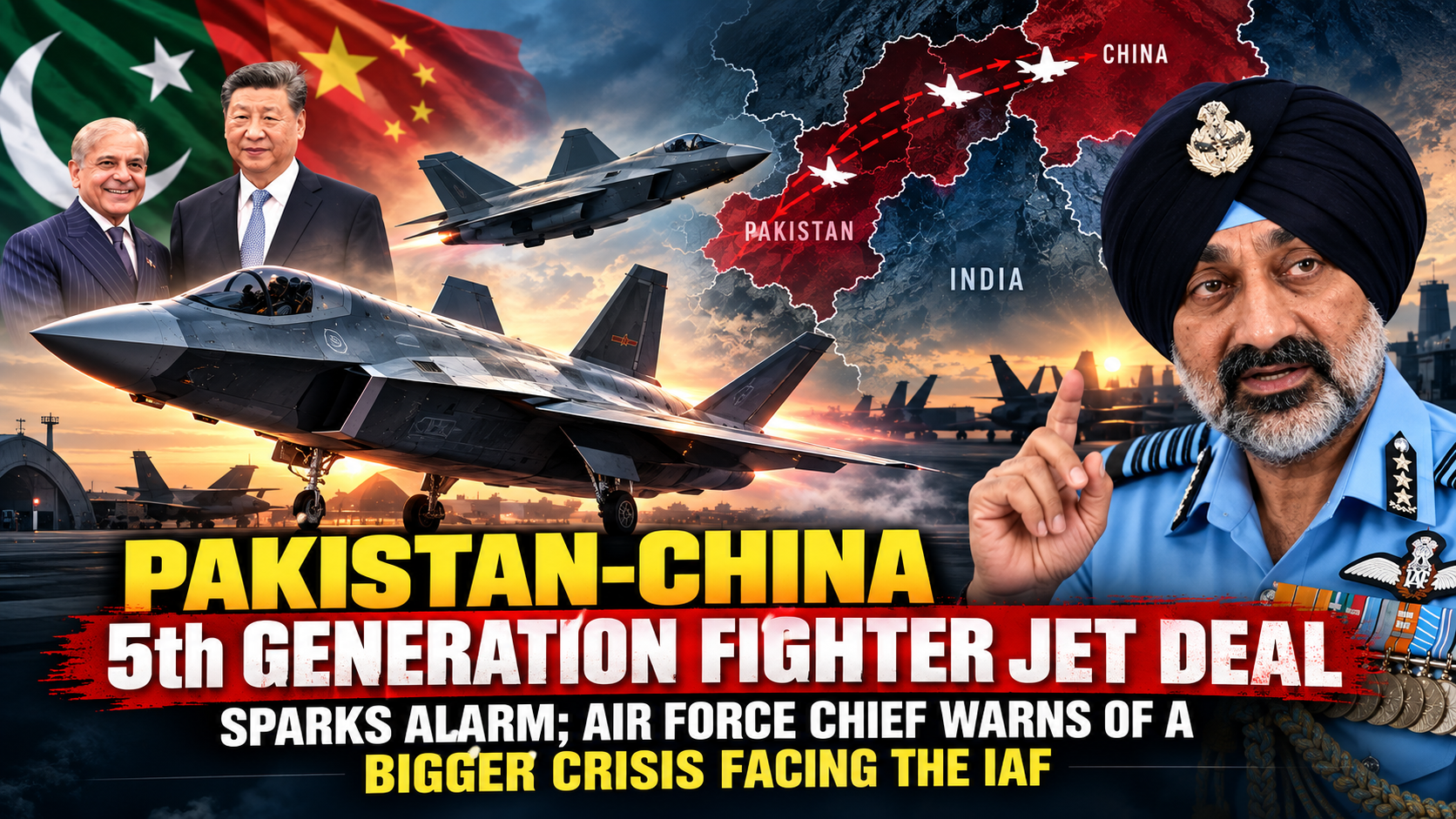 Pakistan-China 5th Generation Fighter Jet Deal Raises Concern; Air Force Chief Reveals the Bigger Crisis Facing the IAF