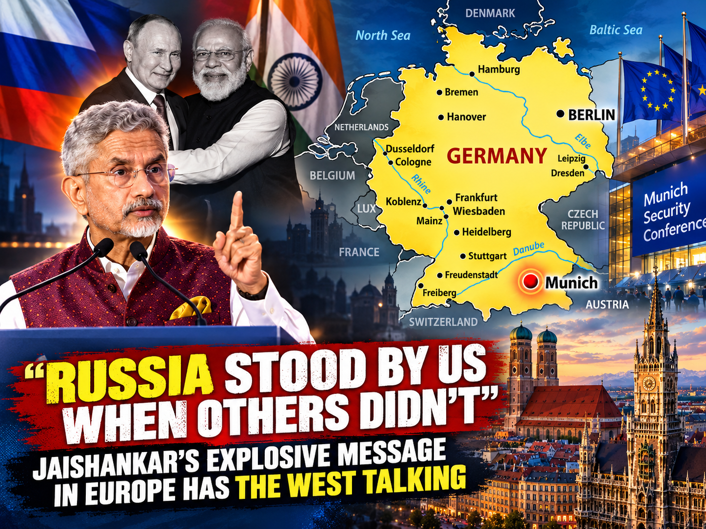 “Russia Stood By Us When Others Didn’t”: Jaishankar’s Explosive Message in Europe That Has the West Talking