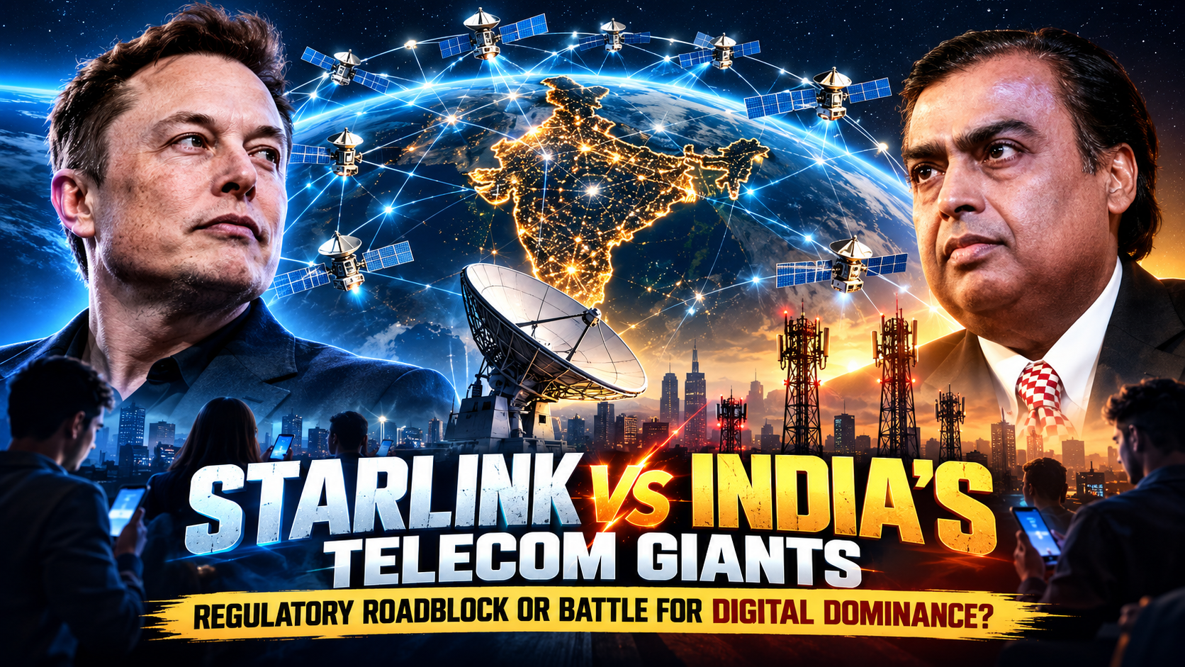Elon Musk vs India’s Telecom Giants? Starlink Delay Sparks Monopoly Row, Security Debate, and a Battle for India’s Digital Future