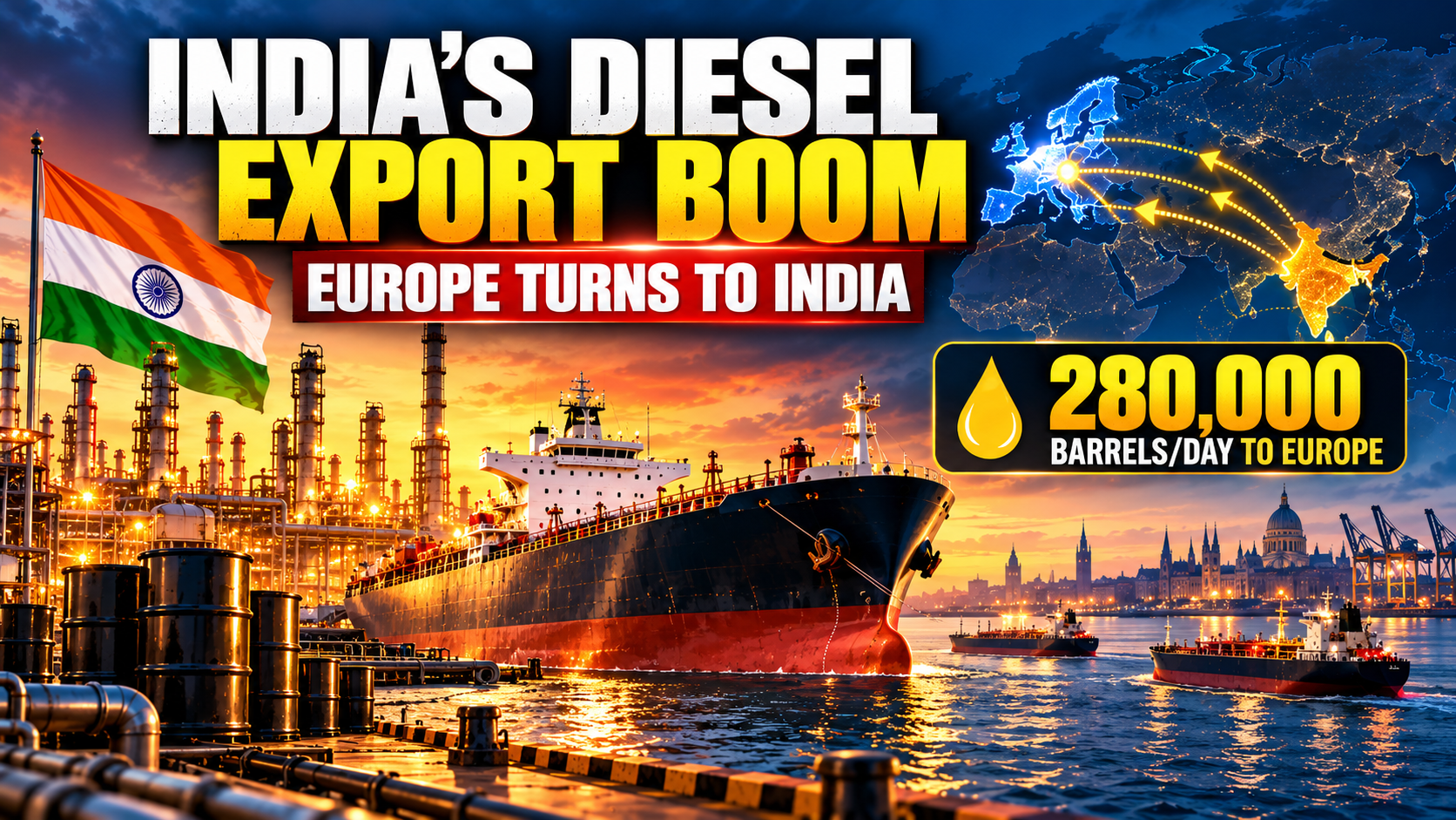  India’s Diesel Export Boom: Why Europe Is Racing to Buy Indian Fuel and What It Means for the Global Energy Market