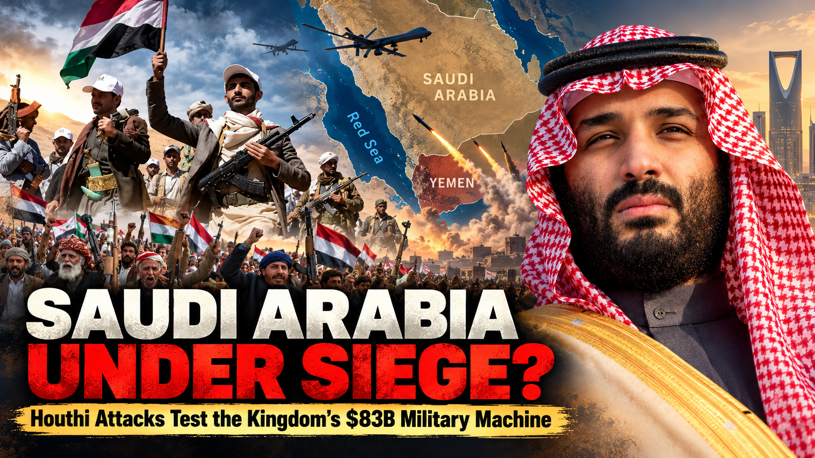 🚨 Saudi Arabia Under Siege? How Houthi Attacks Are Exposing Weaknesses in the Kingdom’s $83 Billion Military Machine