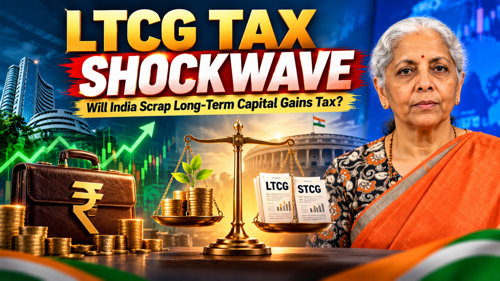 🚀 LTCG Tax Shockwave: Will India Scrap Long-Term Capital Gains Tax to Revive the Stock Market?