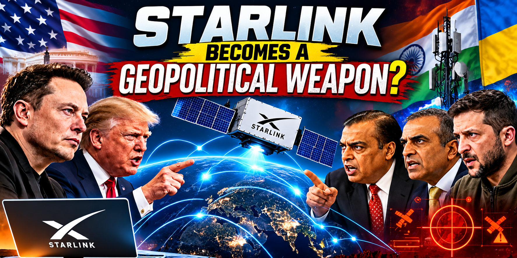 🌍 Starlink Becomes a Geopolitical Weapon? Zelensky Confronts Elon Musk After Trump-Linked Starshield Restrictions Hit Ukraine