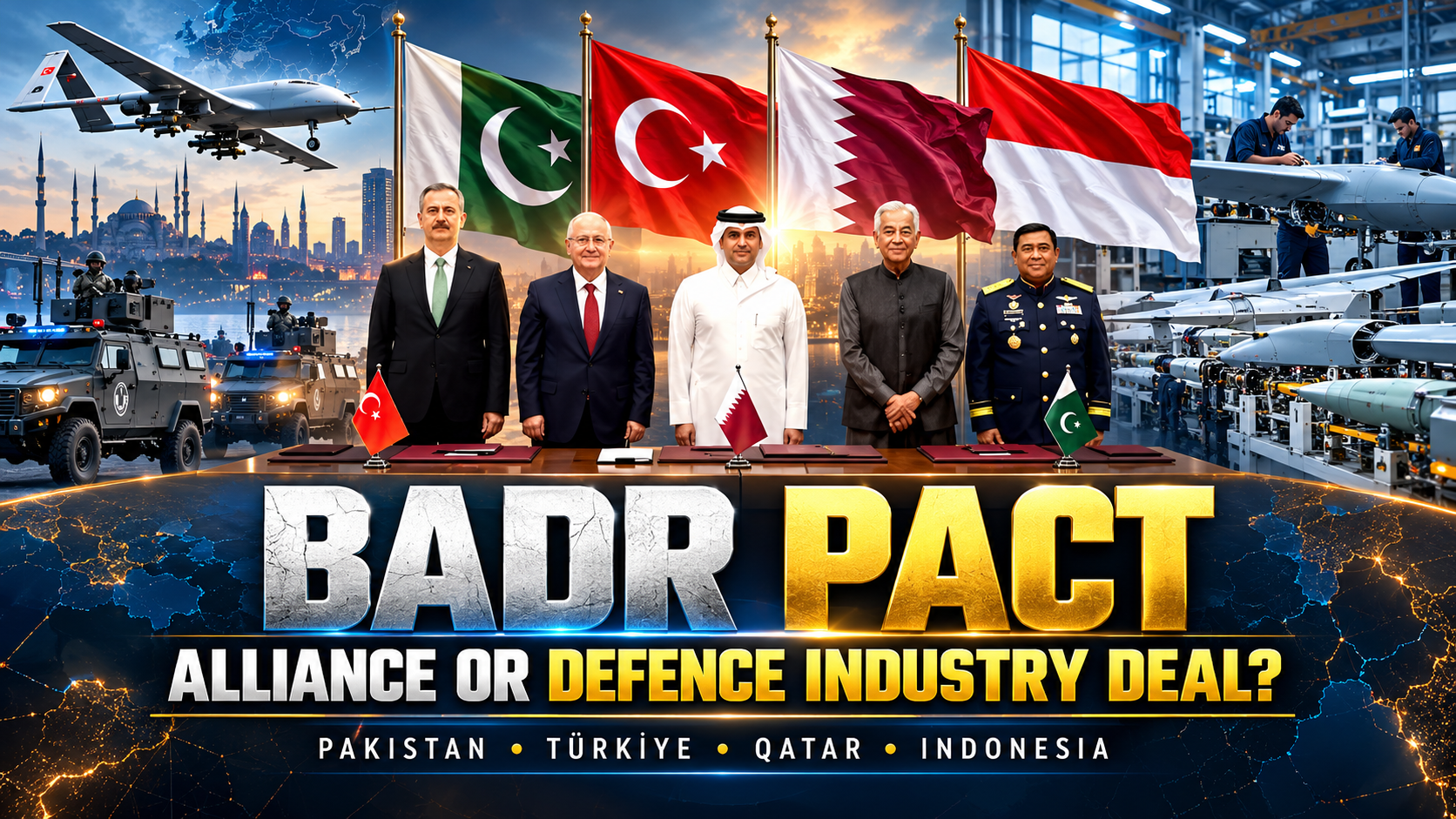 🚨 Badr Pact Explained: A New Islamic Defence Bloc in the Making or Just a Military Manufacturing Alliance?