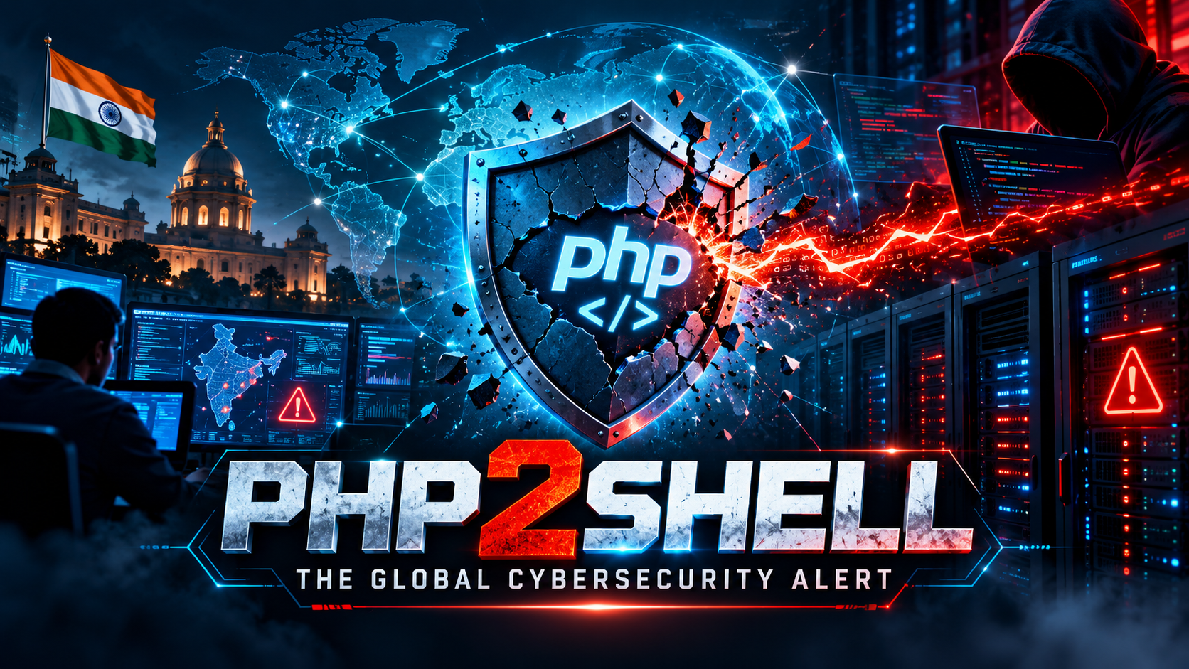 🚨 Global Cyber Security Shock: Why Major Websites Went Offline Overnight and What the “PHP2Shell” Crisis Means for You